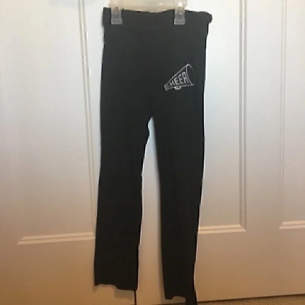 Old Navy Girls size small 6/7 Black cheer pants